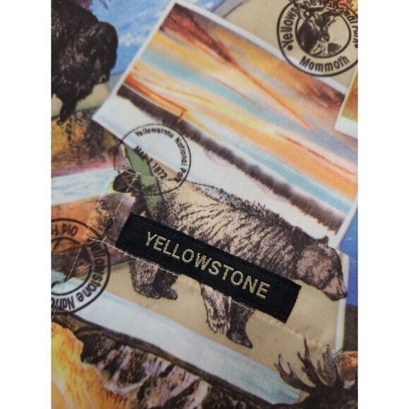 Vintage Yellowstone General Stores Button Up Shirt Short Sleeve Mens‎ Large - Picture 4 of 9